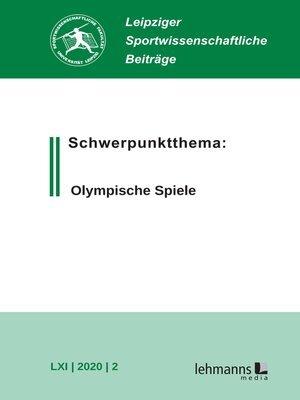cover image of Leipziger Sportwissenschaftliche Beiträge